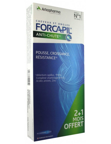 Arkopharma Forcapil Anti-Chute - Lot de 3 x 30 Comprimés