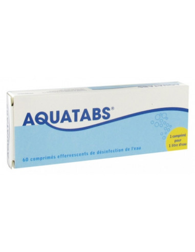 Aquatabs 1 Litre - 60 Comprimés