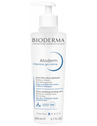 Bioderma Atoderm Intensive Gel-Crème Soin Frais Ultra-Apaisant - 200ml