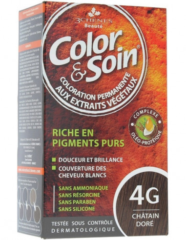 Color & Soin Coloration Châtain Doré 4G