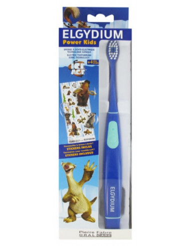 Elgydium Power Kids Brosse à Dents Electrique 4 Ans et + Bleue - 1unité