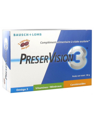 Bausch + Lomb PreserVision 3 - 60 Capsules