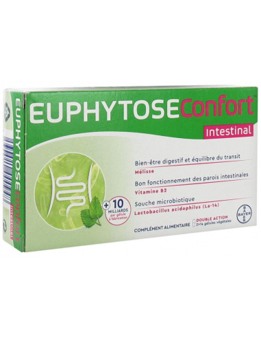 Bayer Euphytose Confort Intestinal - 28 Gélules Végétales