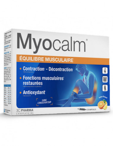 3C PHARMA Myocalm Equilibre Musculaire - 20 ampoules