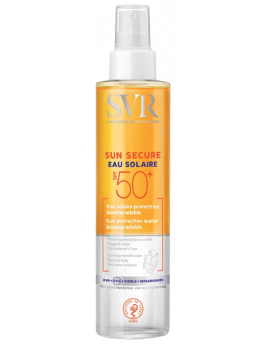 SVR Sun Secure Eau Solaire Protectrice Biodégradable SP50+ - 200ml