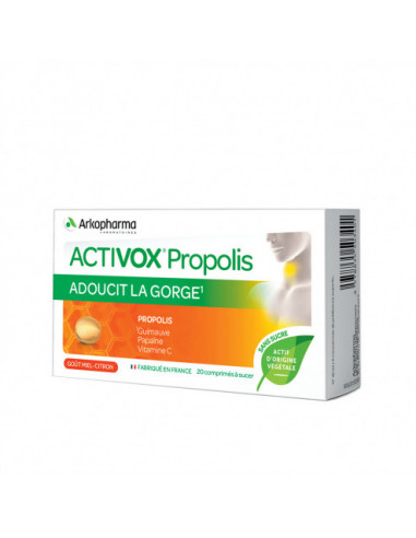 Arkopharma Activox Propolis miel citron - 20 comprimés