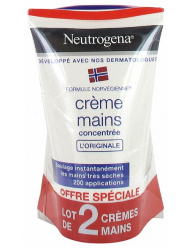 Neutrogena Crème Mains Hydratante Concentrée - Lot de 2 x 50 ml