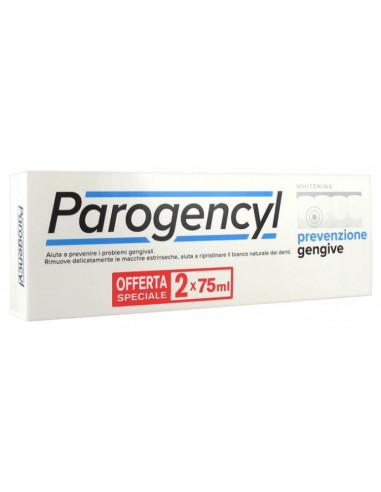 Parogencyl Prévention Gencives Blancheur - Lot de 2 x 75 ml