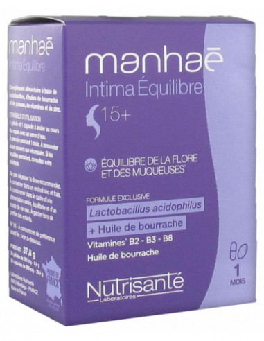 Nutrisanté Vitavea Manhaé Intima Equilibre - 15+ 30 Gélules + 30 Capsules