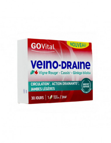 URGO Govital Veino-draine - lot de 3x30 gélules