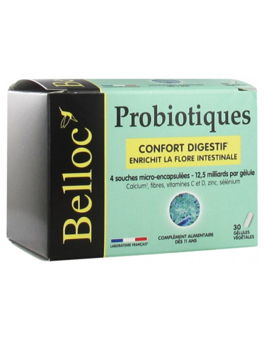 Belloc Probiotiques - 30 Gélules Végétales