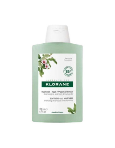 Klorane Douceur - Tous Types de Cheveux Shampoing Gainant à l'Amande - 200 ml
