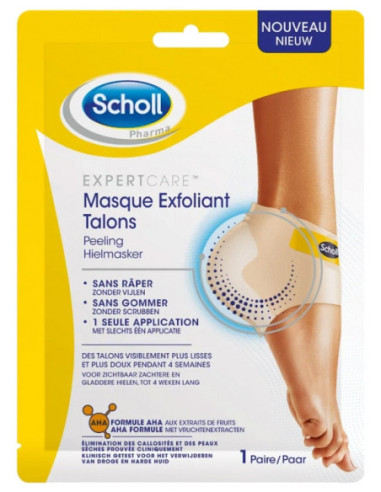 Scholl Expert Care Masque Exfoliant Talons - 1 Paire