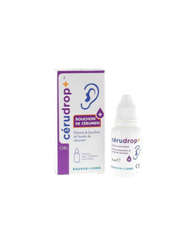 Bausch + Lomb CeruDrop+ Solution auriculaire - 12ml