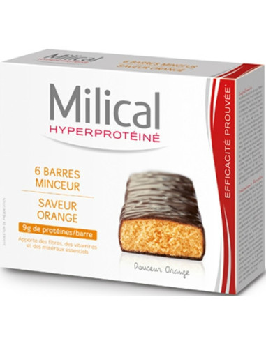 Barre Minceur Chocolat Orange , 6 barres