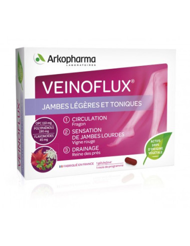 Arkopharma Veinoflux Jambes Légères et Toniques 30 Gélules