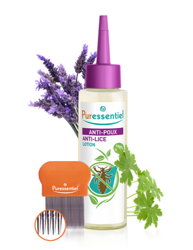Spray Anti Poux avec peigne incorporé, 100ml