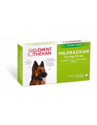 CLÉMENT THEKAN Milprazikan Chien 12.5MG - 2 comprimés